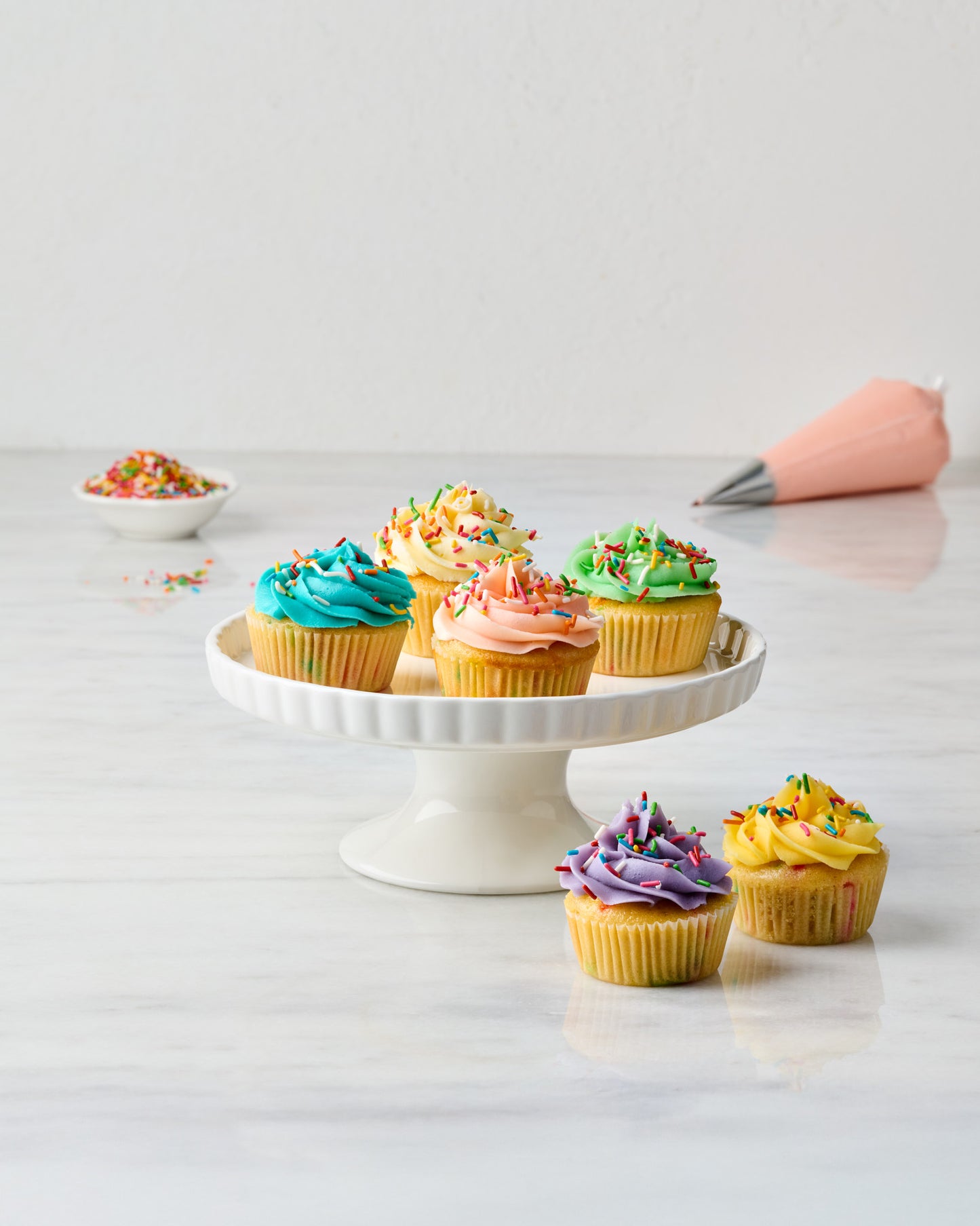 Colorful Confetti Cupcakes