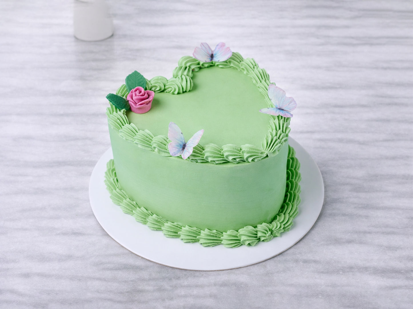 Mini Butterfly Heart Cake
