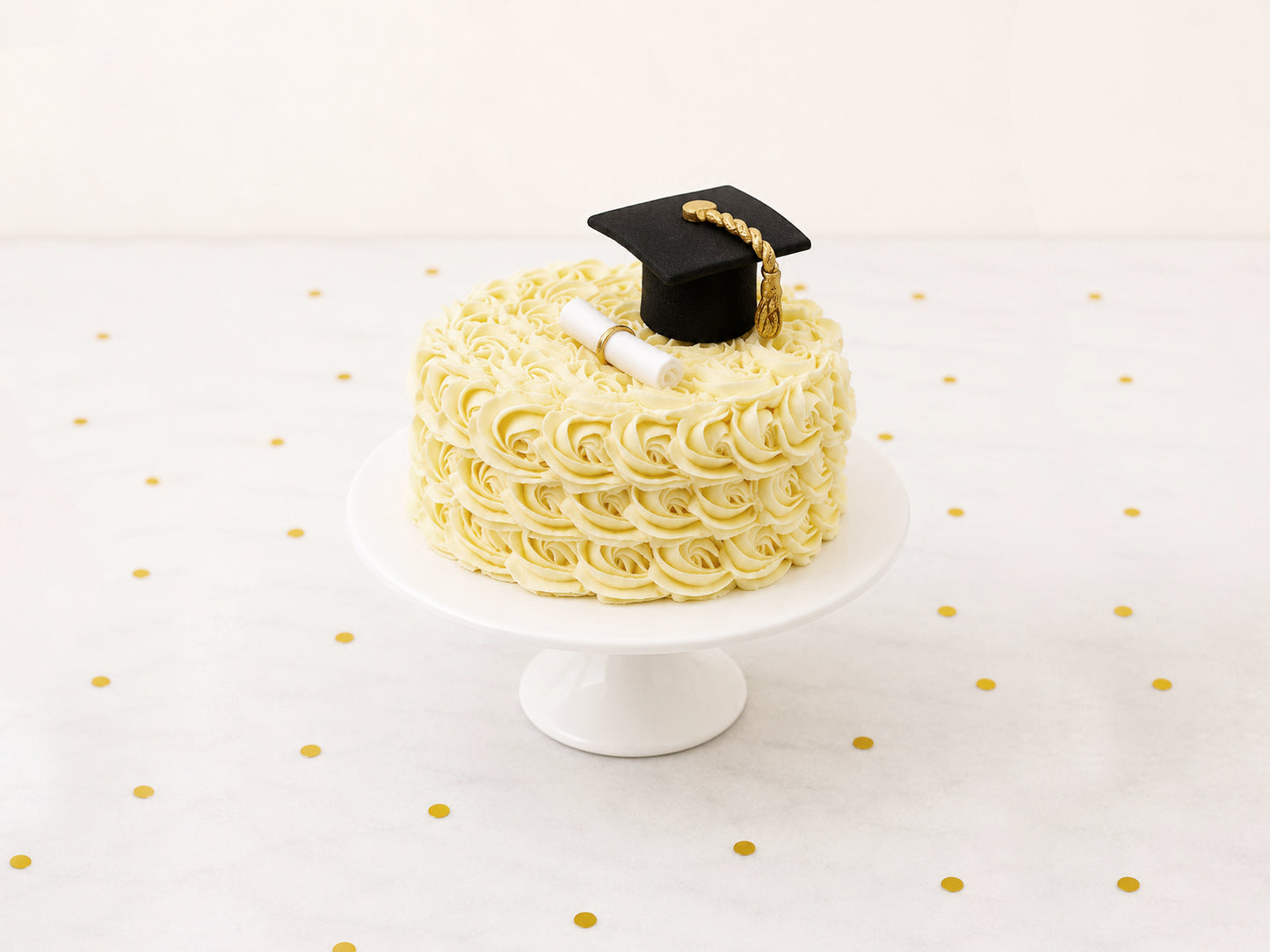 Rosette Graduation Cake