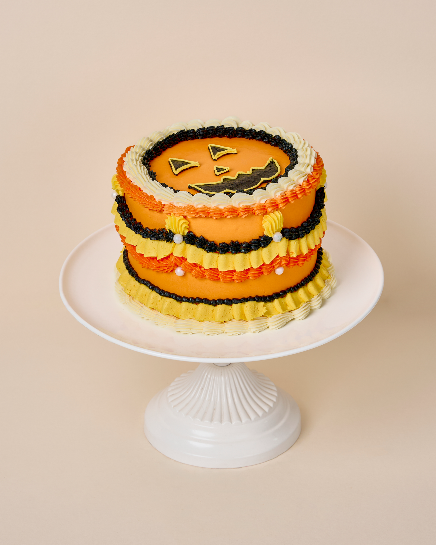 Jack-O-Lantern Vintage Cake