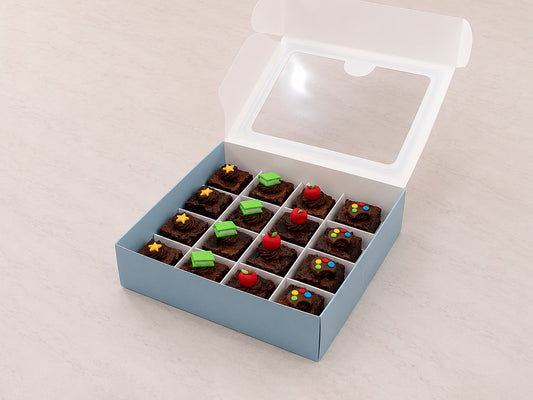 Back to School Mini Brownies