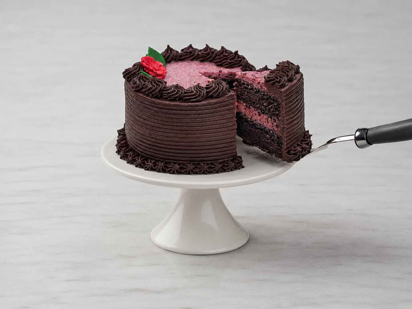 Chocolate Raspberry Crunch Cake