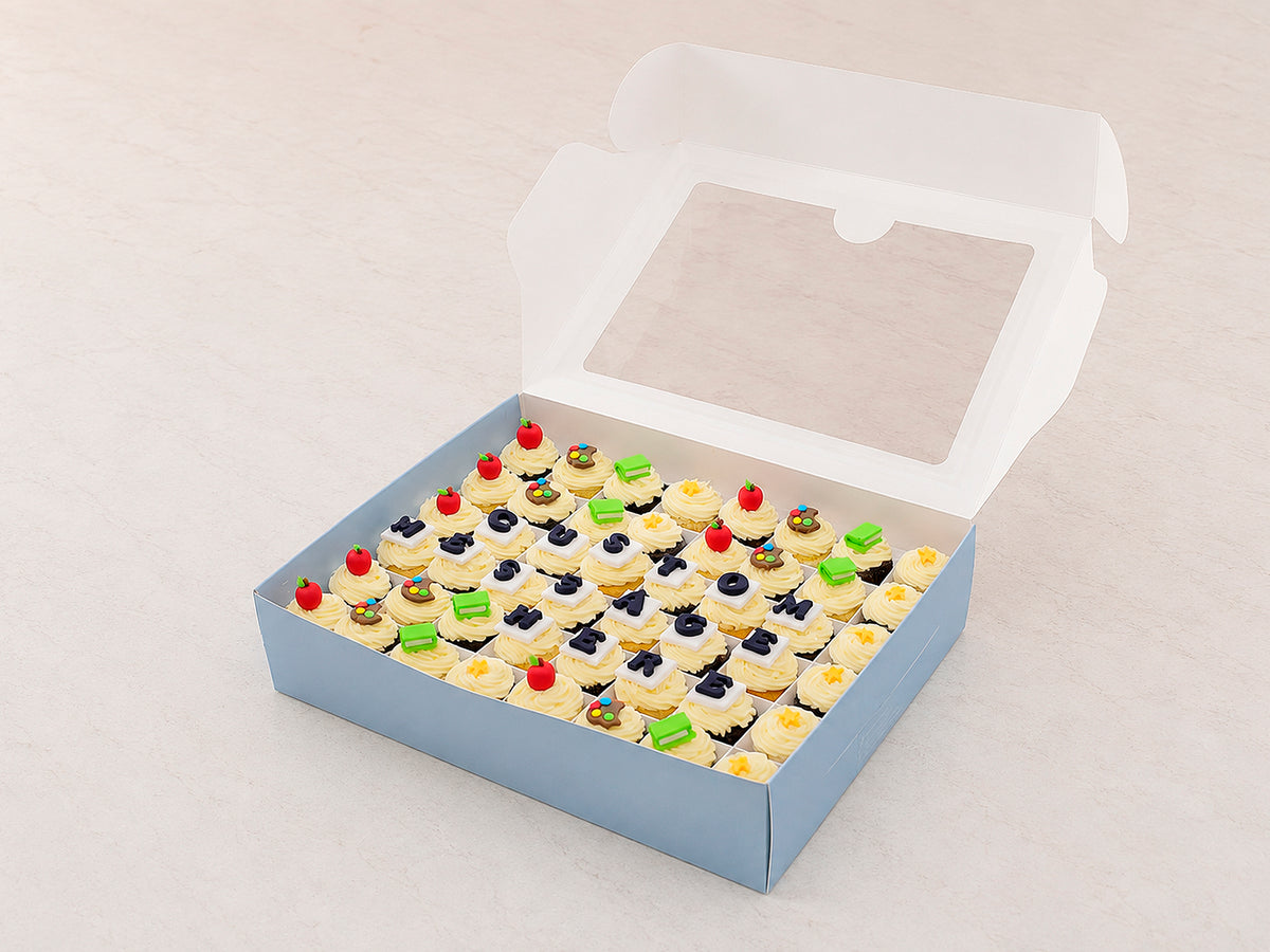 Customizable Back to School Mini Cupcake Box