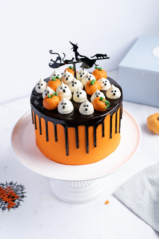 Ghosts N' Pumpkins Cake