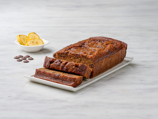 Refined Sugar Free Banana Chocolate Chip Loaf