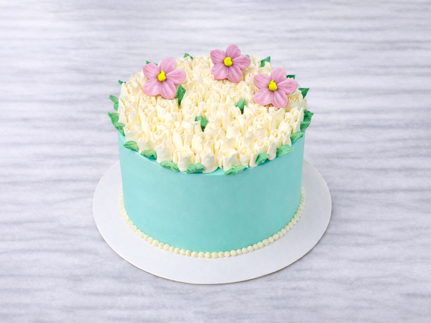 White Tulip Cake